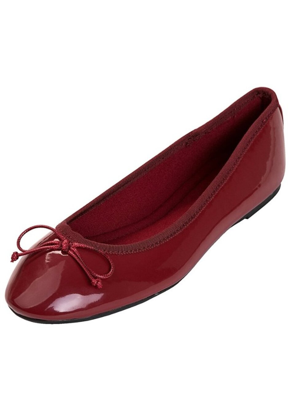 Women's Macaroon Colorful Memory Foam Cushion Insock Patent Ballet Flat